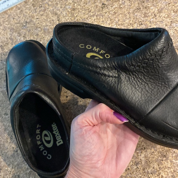 Dexter Comfort Black Slip On Shoes 6M WITH FLAWS - Picture 12 of 17